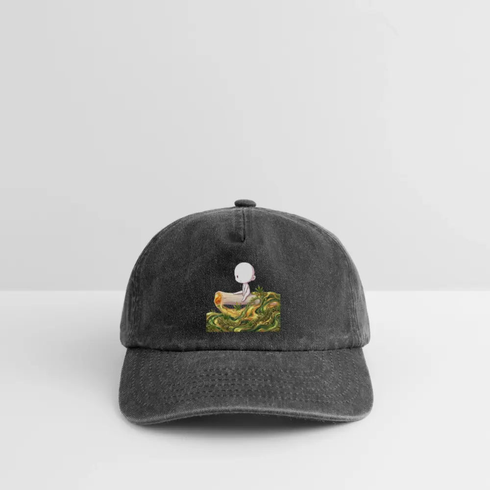 Chillin on a Joint Vintage Cap - Vintage Schwarz
