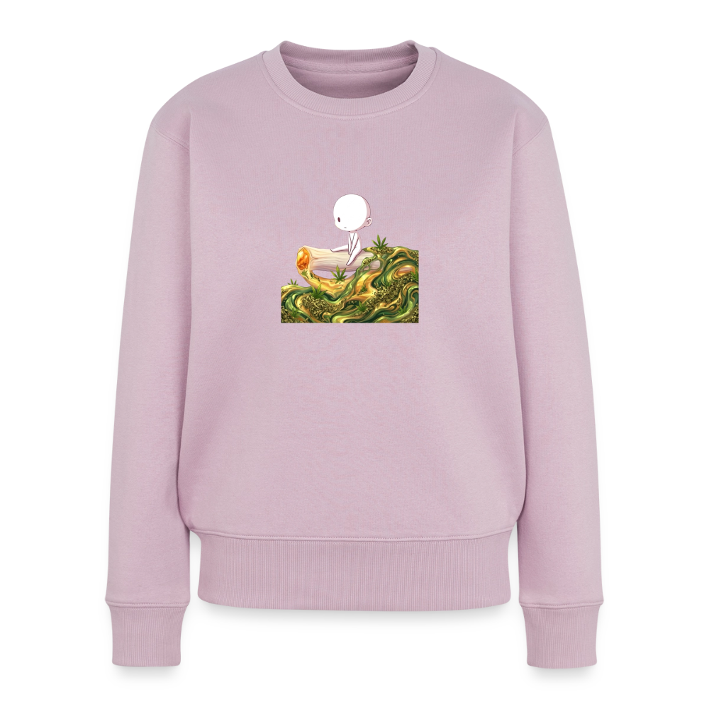 chillin on a Joint Frauen Bio Sweatshirt - Altrosa