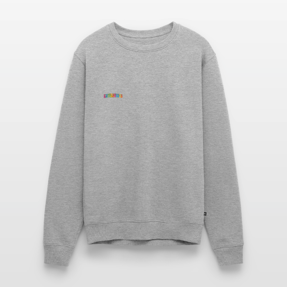 Unisex Bio Gemütlicher Premium Pullover - Grau meliert
