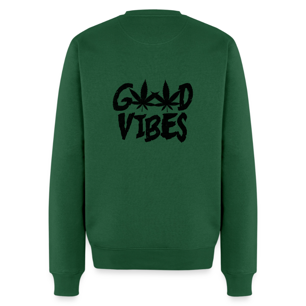 Unisex Bio Gemütlicher Premium Pullover - Flaschengrün