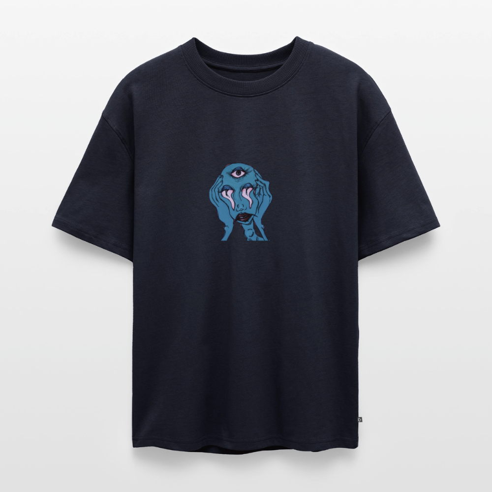 Der Fluch Unisex Premium Oversized Bio T-Shirt - Navy