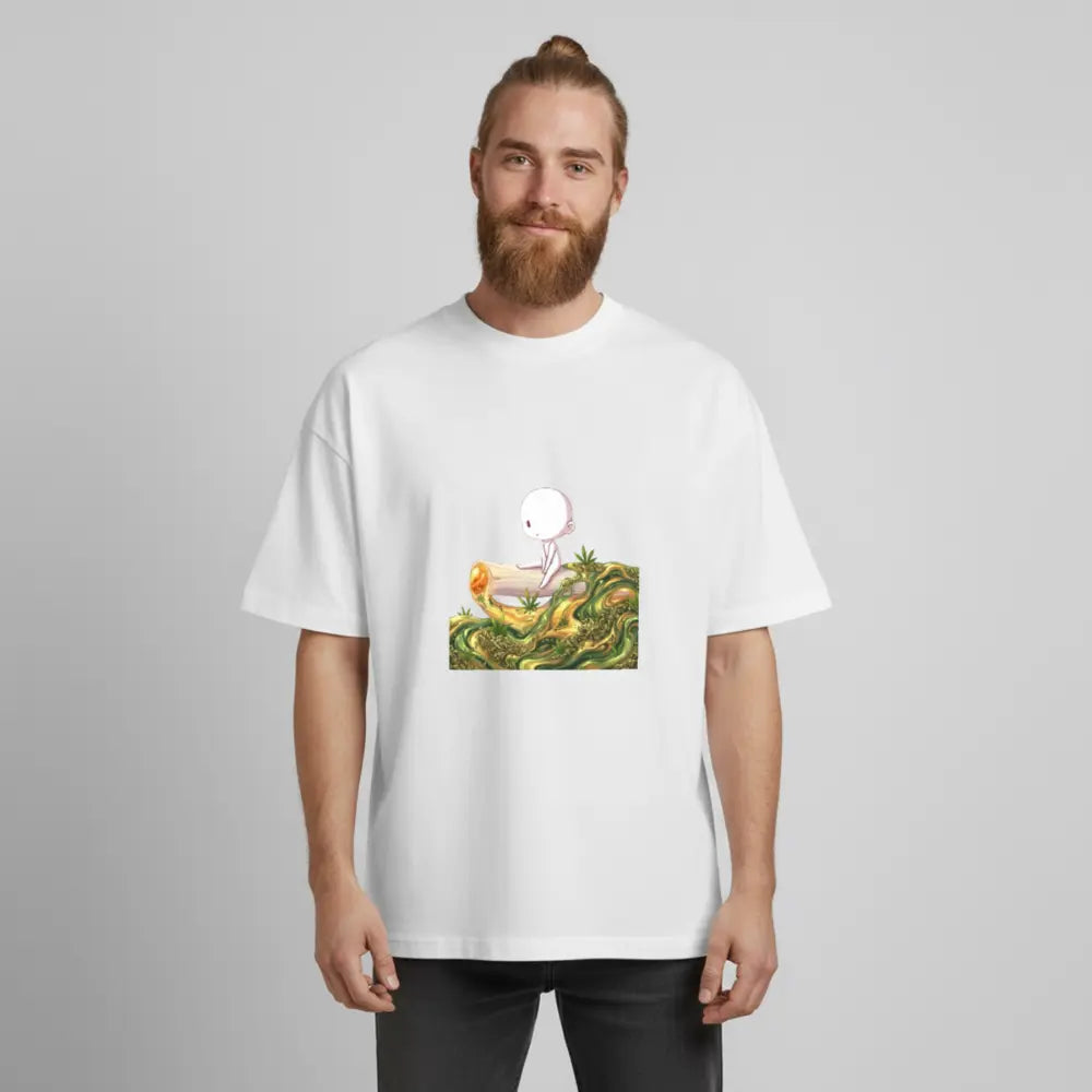 Chillin on a Joint Heavyweight BioT-Shirt - Weiß