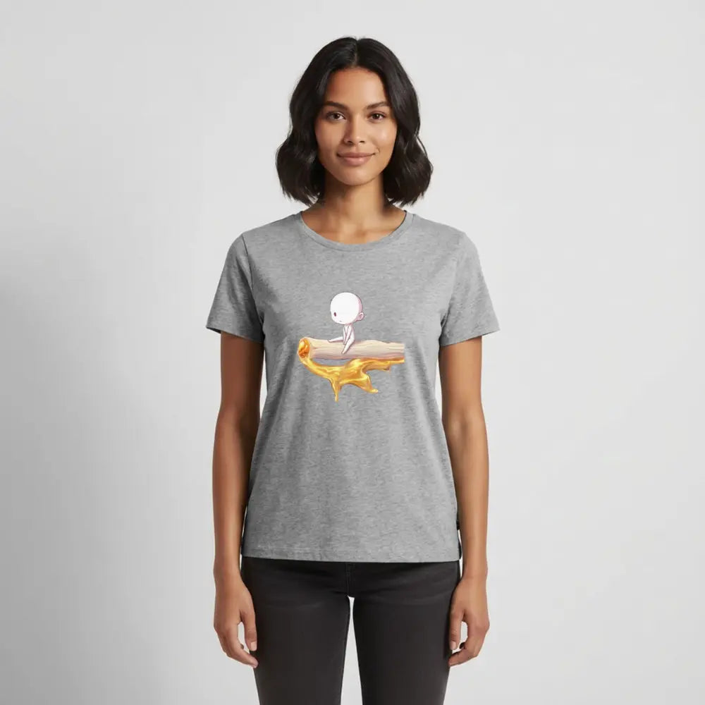 Chillin on a Joint Frauen Bio T-Shirt - Grau meliert