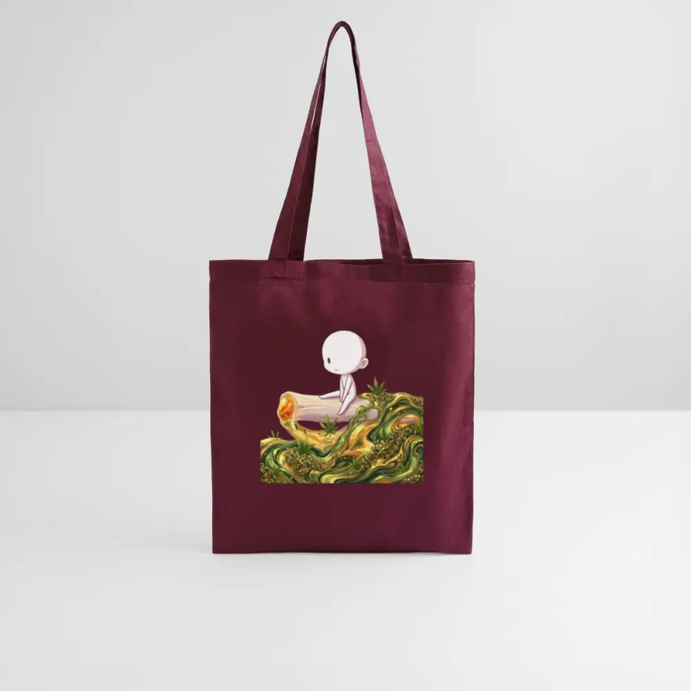 Chillin on a Joint Stoffbeutel - Burgunderrot