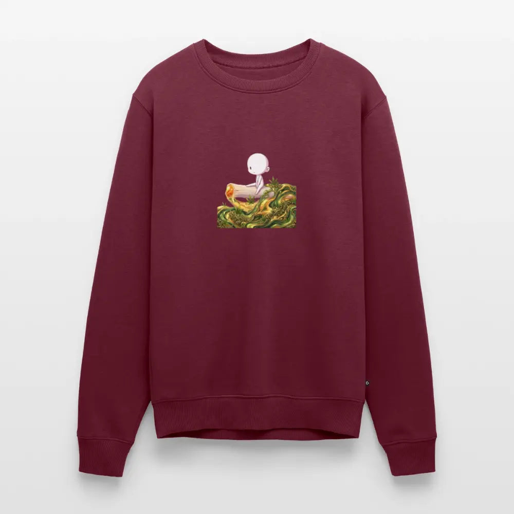 Chillin on a Joint Männer Bio Sweatshirt - Burgunderrot