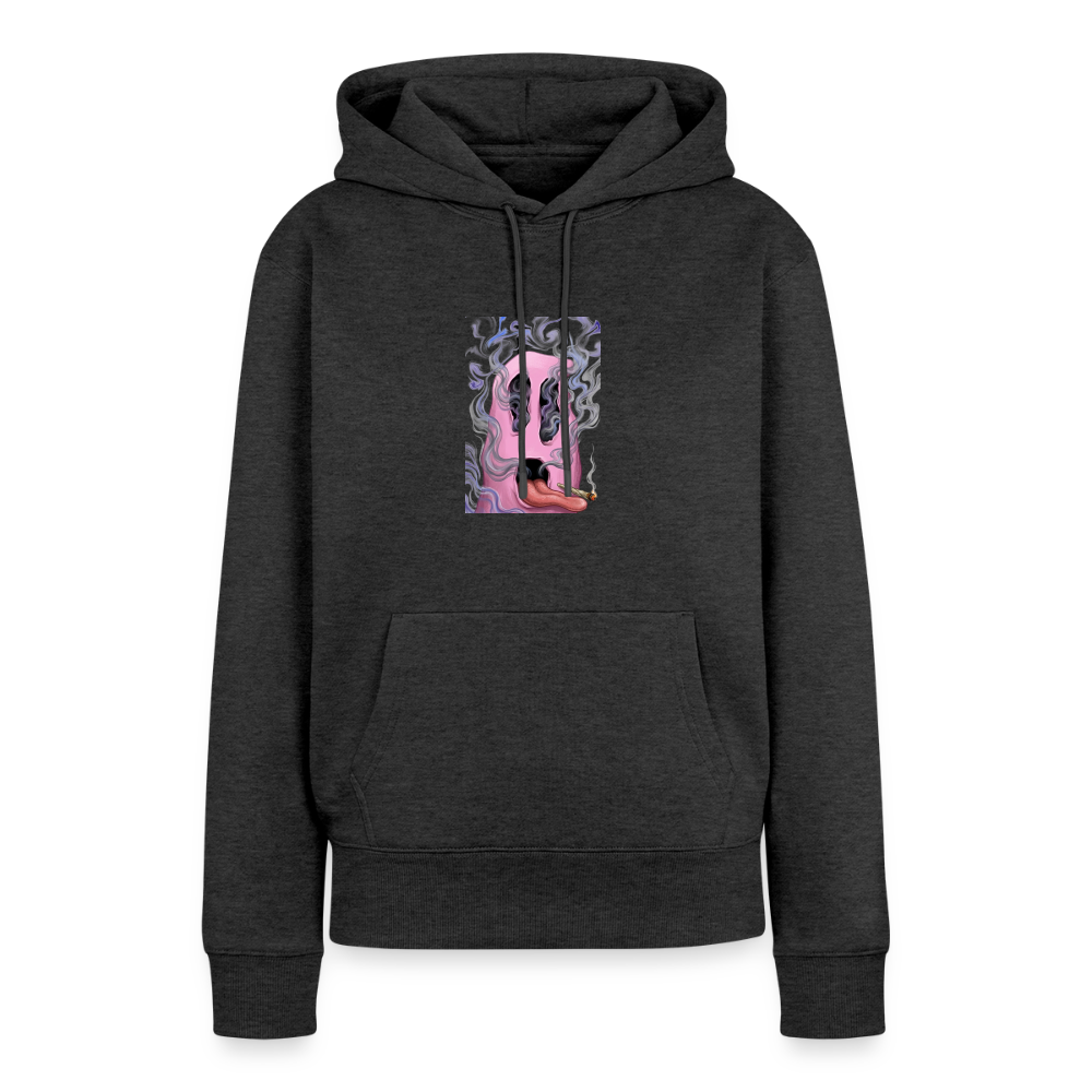 Ghostface Frauen Premium Hoodie - Anthrazit meliert