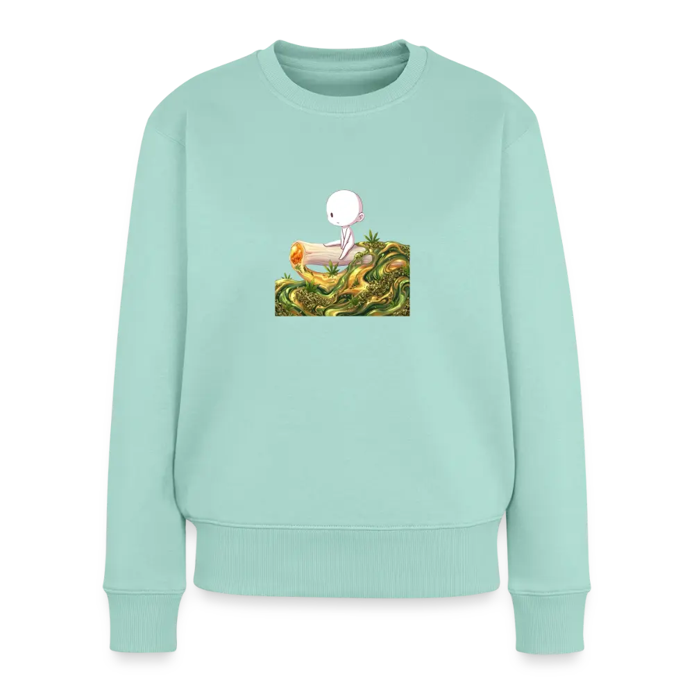 chillin on a Joint Frauen Bio Sweatshirt - Mint 
