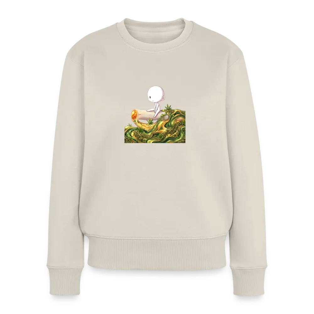 chillin on a Joint Frauen Bio Sweatshirt - Beige