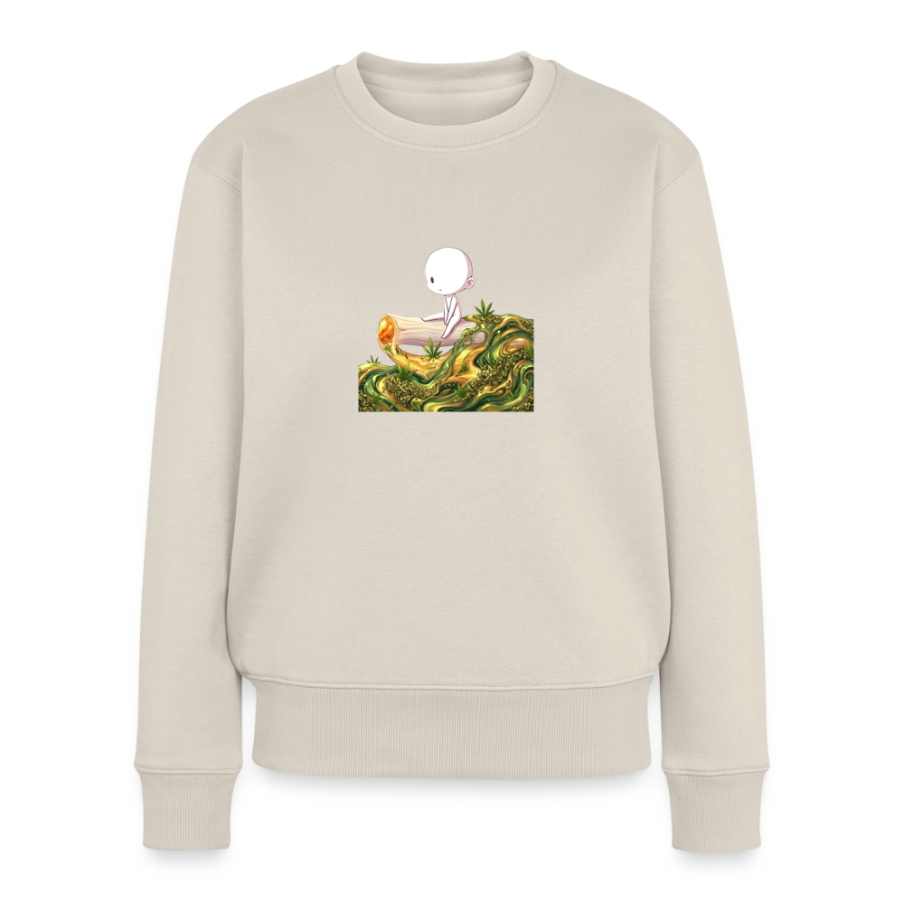 chillin on a Joint Frauen Bio Sweatshirt - Beige