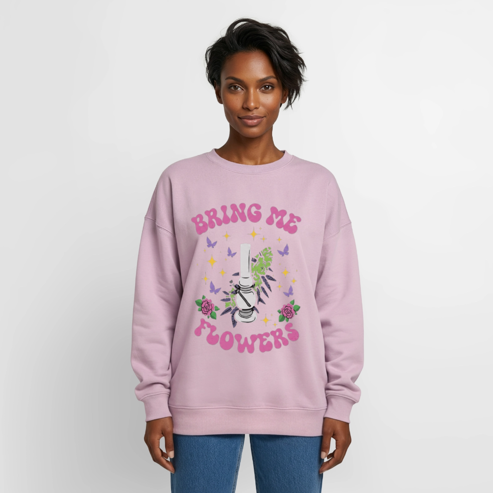 Bring me Flowers Oversized Unisex Sweatshirt - Altrosa