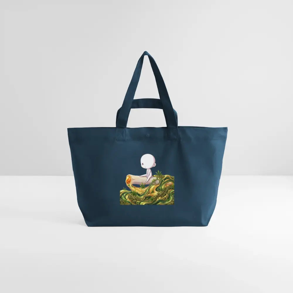 Chillin on a Joint Recycelte Shopping Bag - Tiefes Teal 
