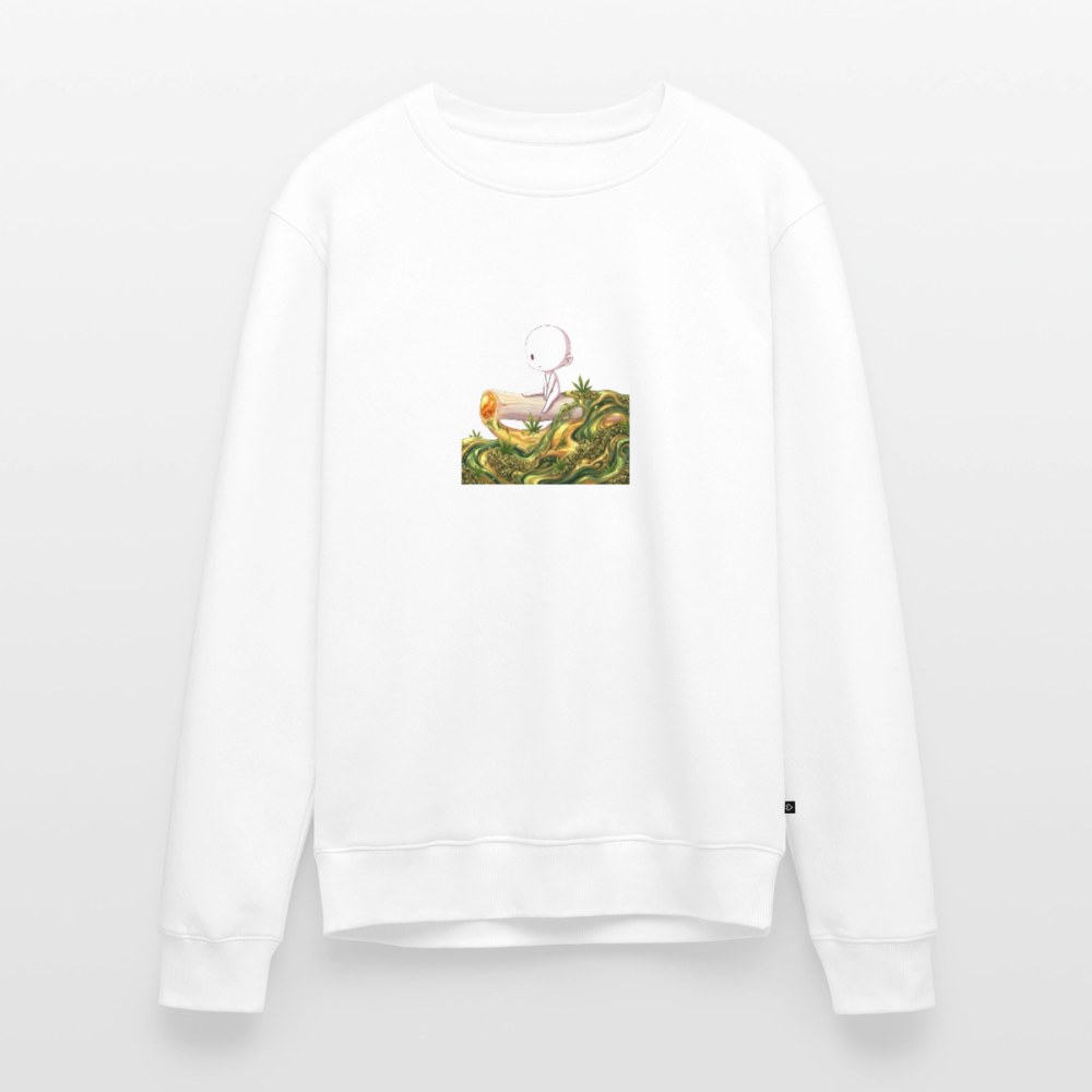 Chillin on a Joint Männer Bio Sweatshirt - Weiß