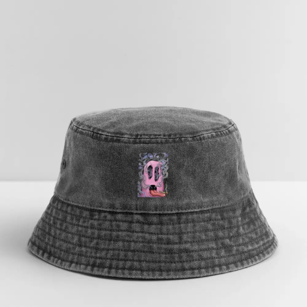 Chillin on a Joint Vintage Bucket Hat - Vintage Schwarz