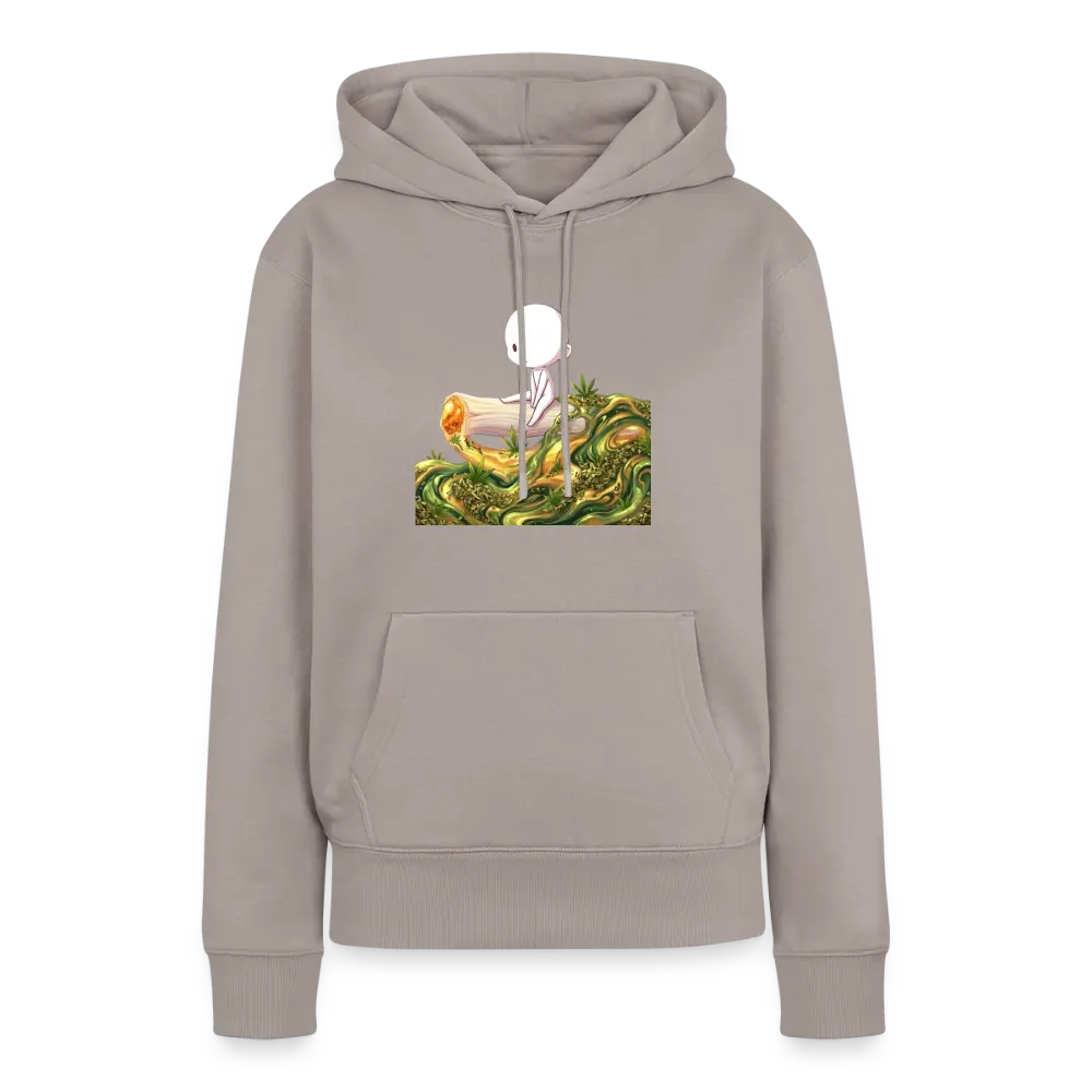 Chillin on a Joint Frauen Bio Hoodie - Taupe