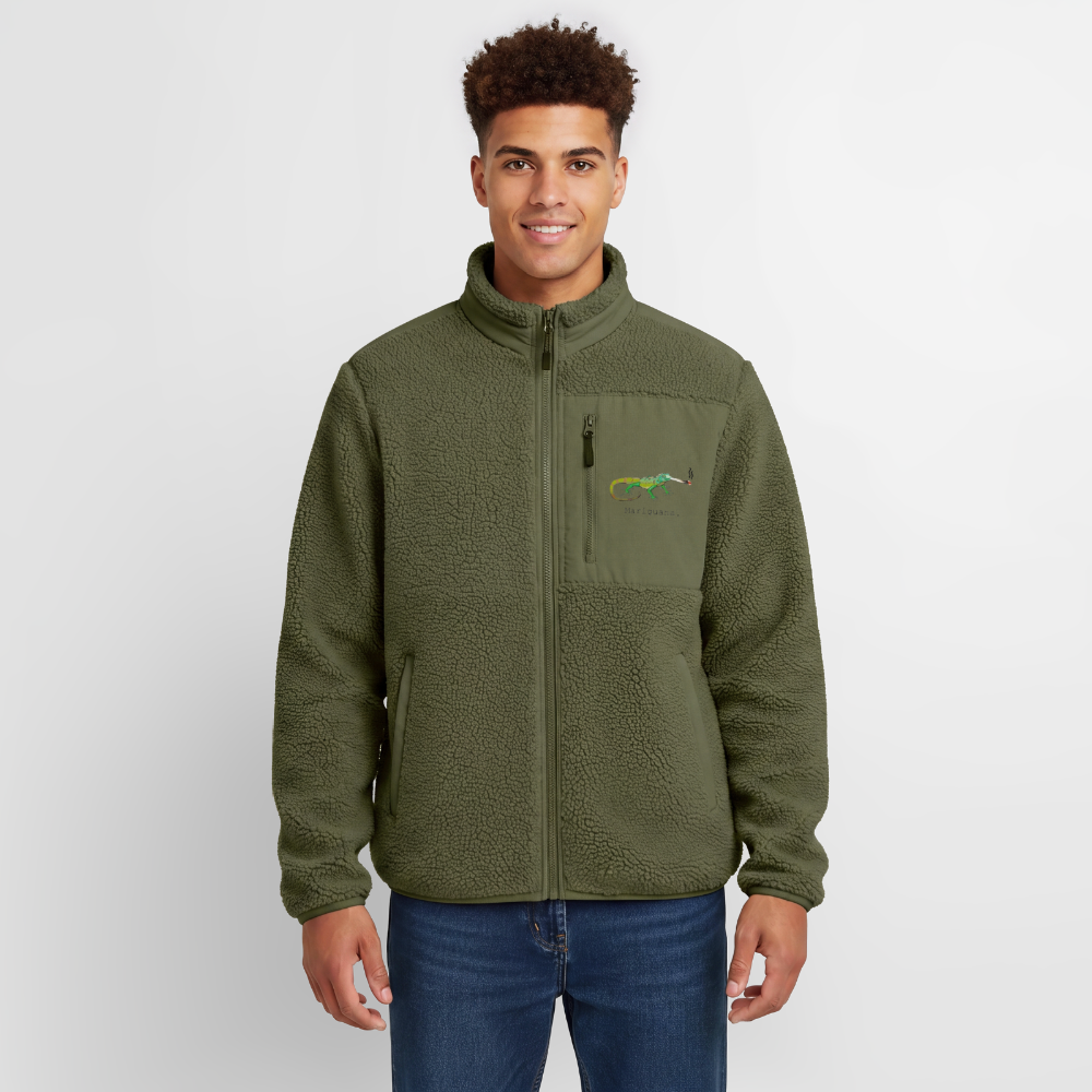 Mariguana Relaxed Fit Unisex Sherpajacke - Khaki