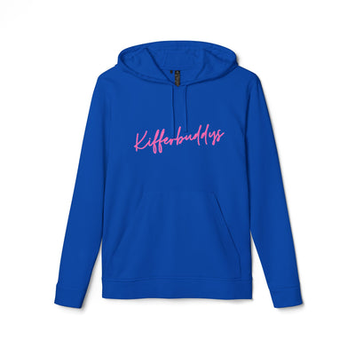 Kifferbuddys X Adidas Hoodie — White Fleece Pullover