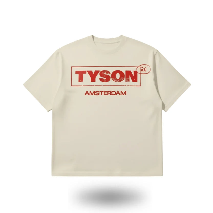 TYSON 2.0 - LOGO T-SHIRT (UNISEX) - BEIGE