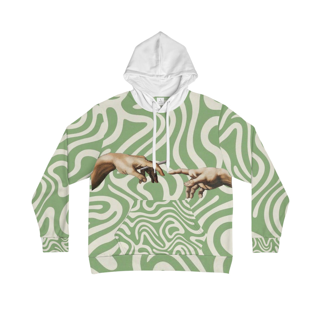 Psychedelic Hands Hoodie — 'Pass Joints Not Judgments'