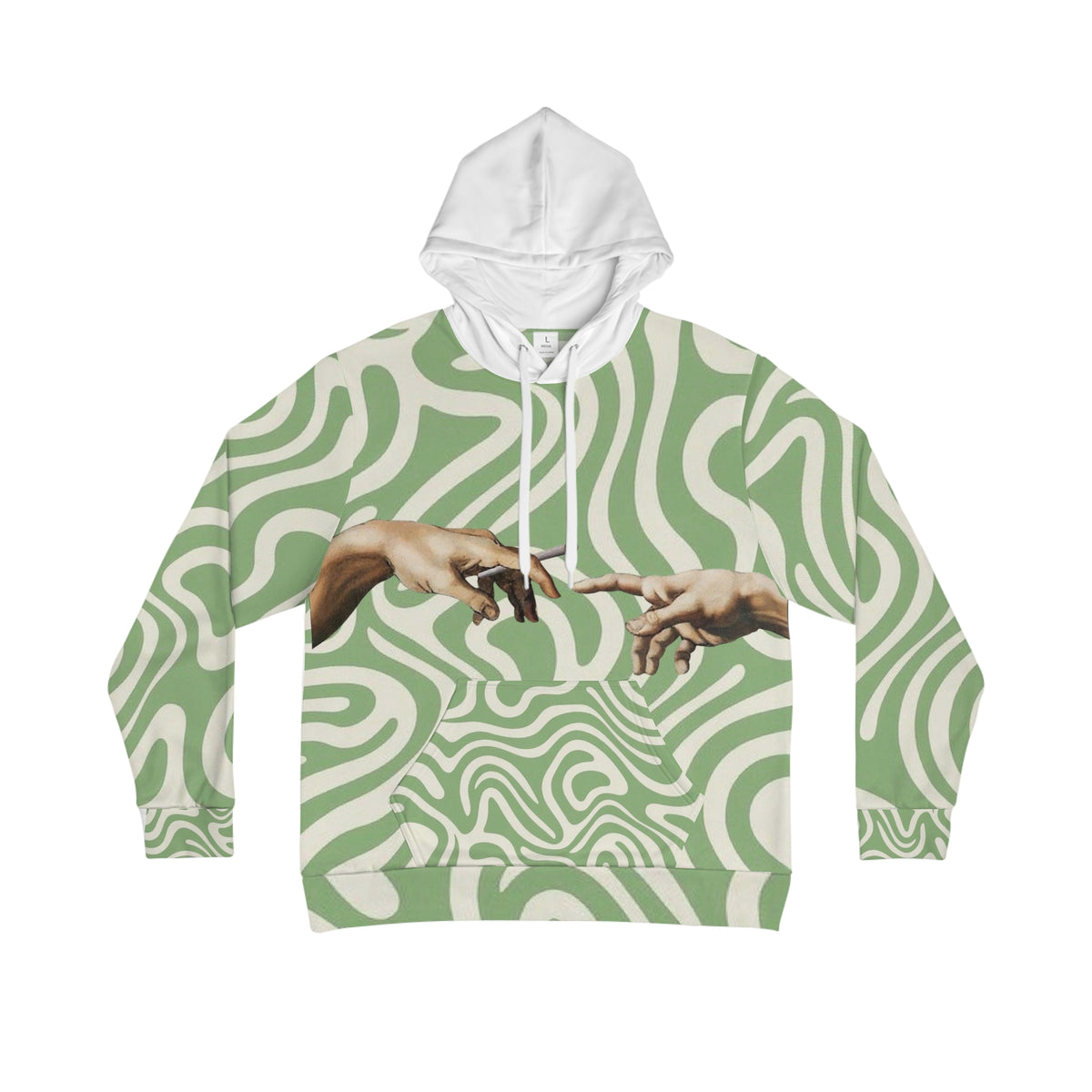 Psychedelic Hands Hoodie — 'Pass Joints Not Judgments'