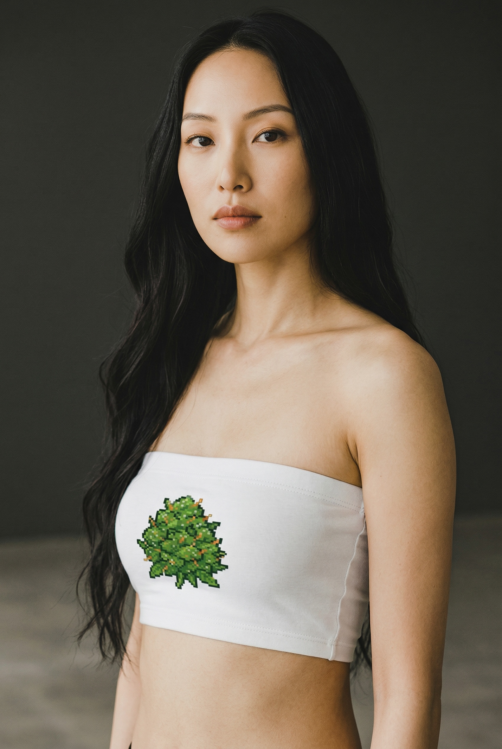 Pixel Knolle Bandeau Top