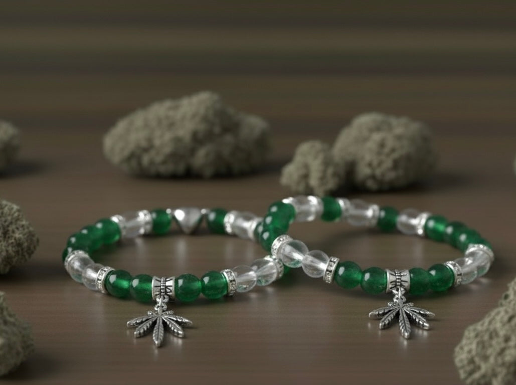 Cannabis Blatt Armband