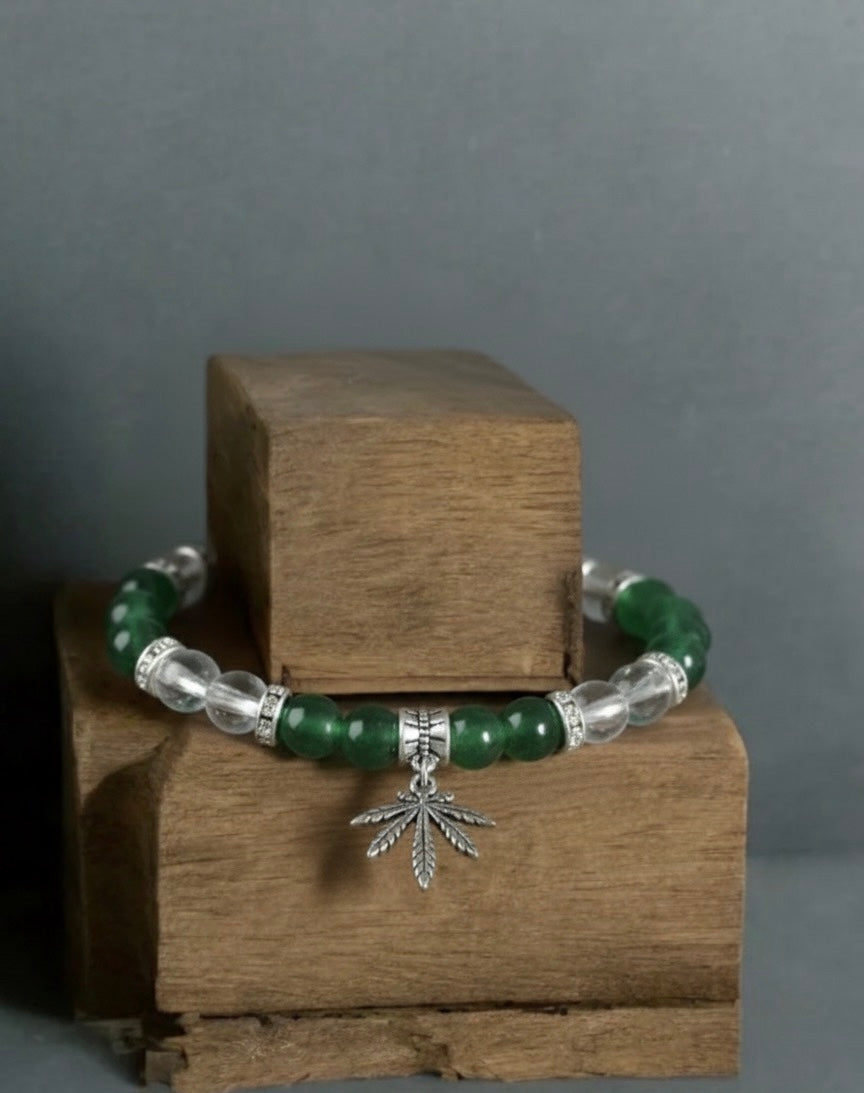 Cannabis Blatt Armband