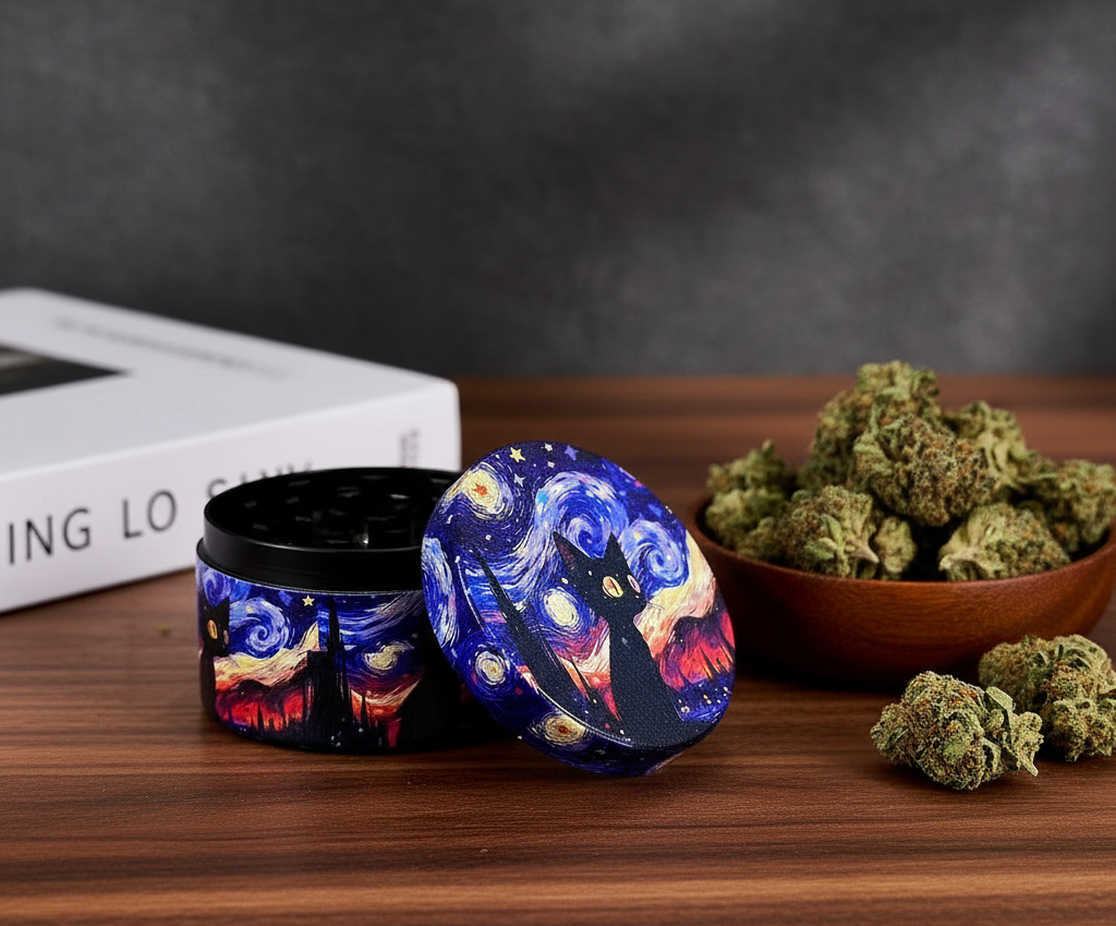 Cat at Night Grinder