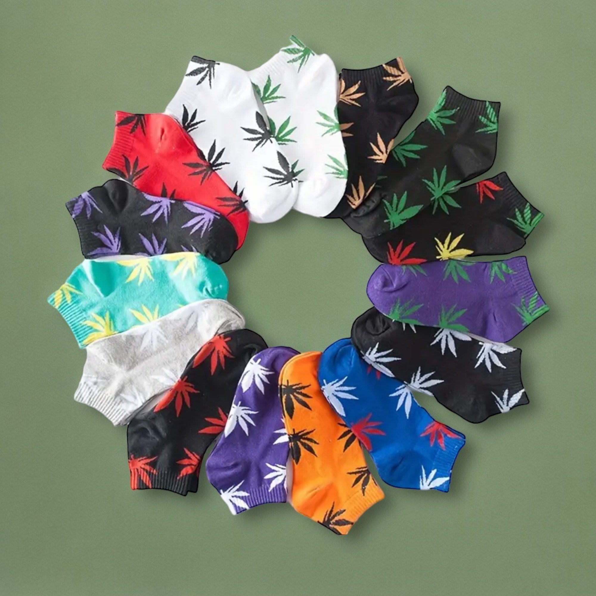 Cannabis Blätter Socken