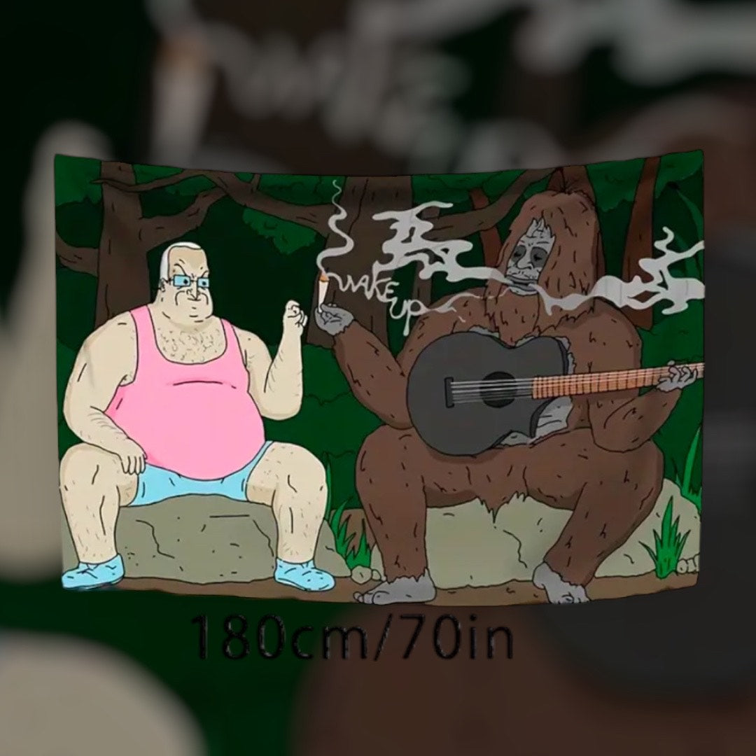 Sassy the Sasquatch Wandteppich