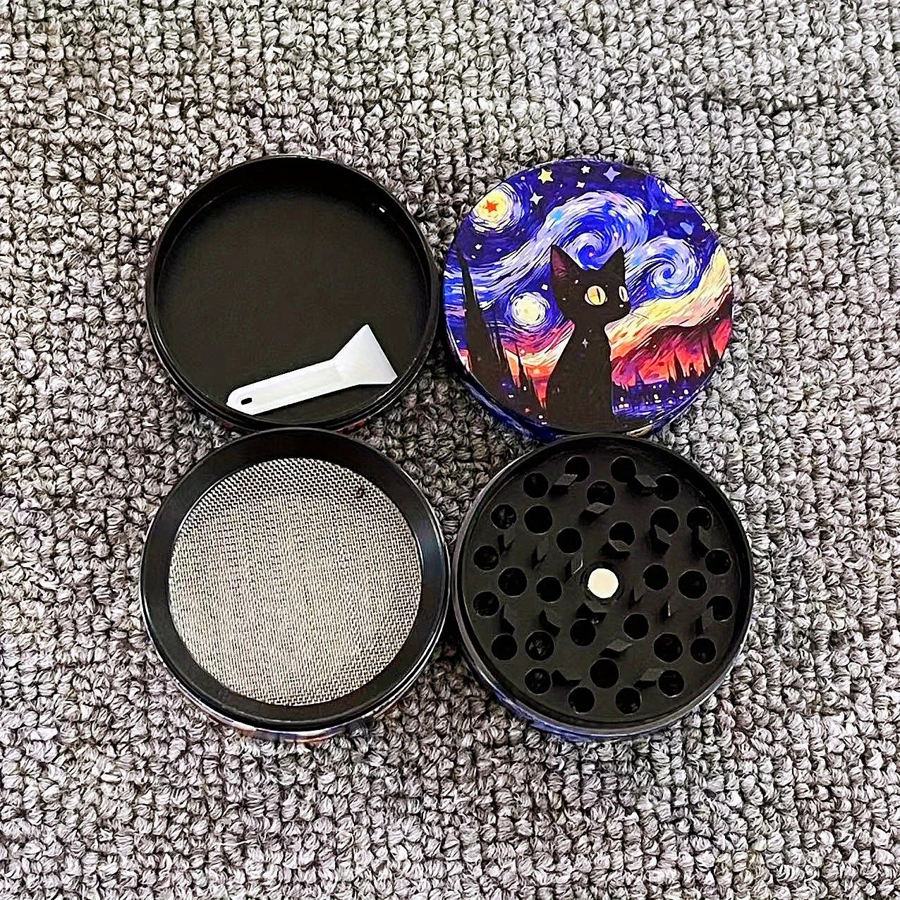 Cat at Night Grinder
