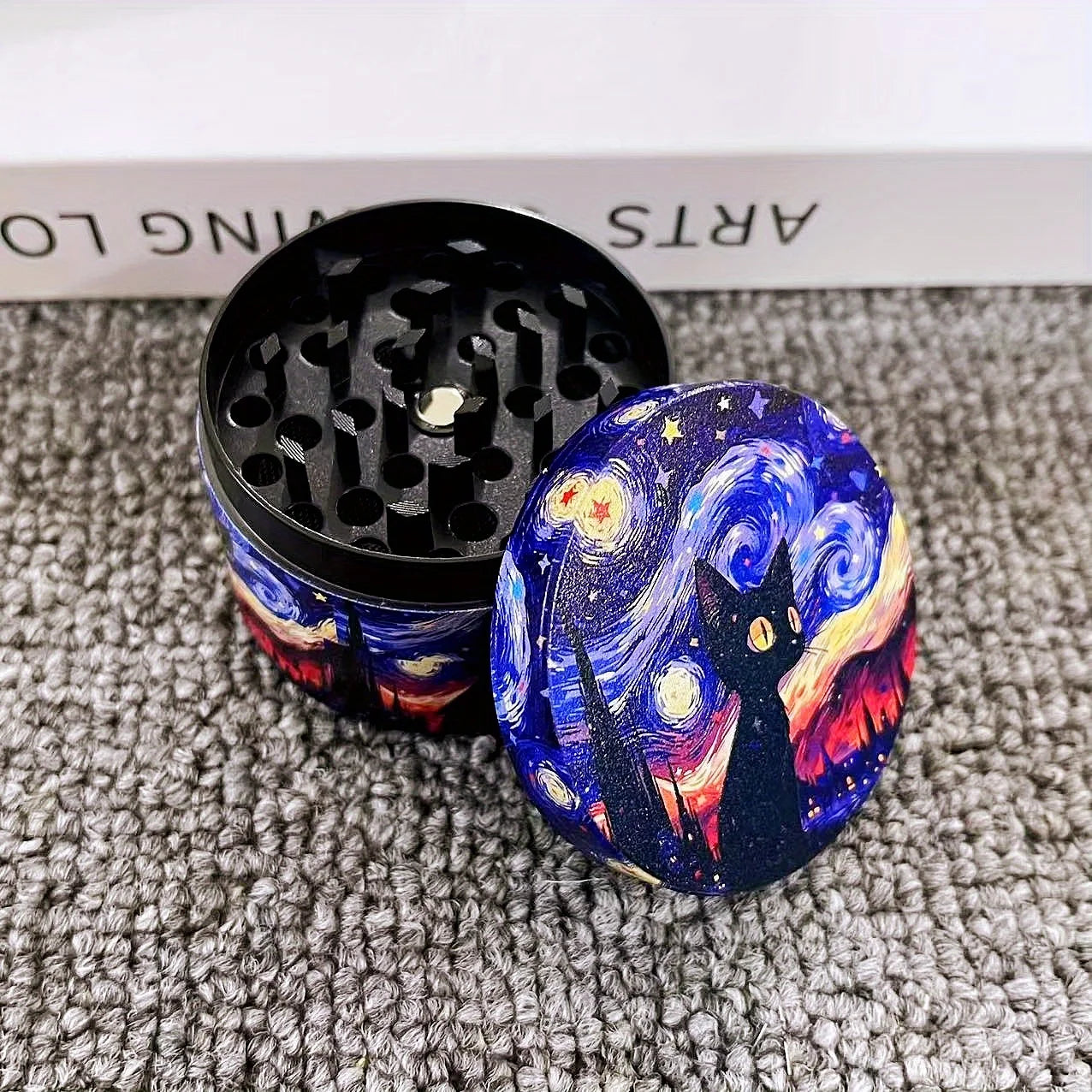Cat at Night Grinder
