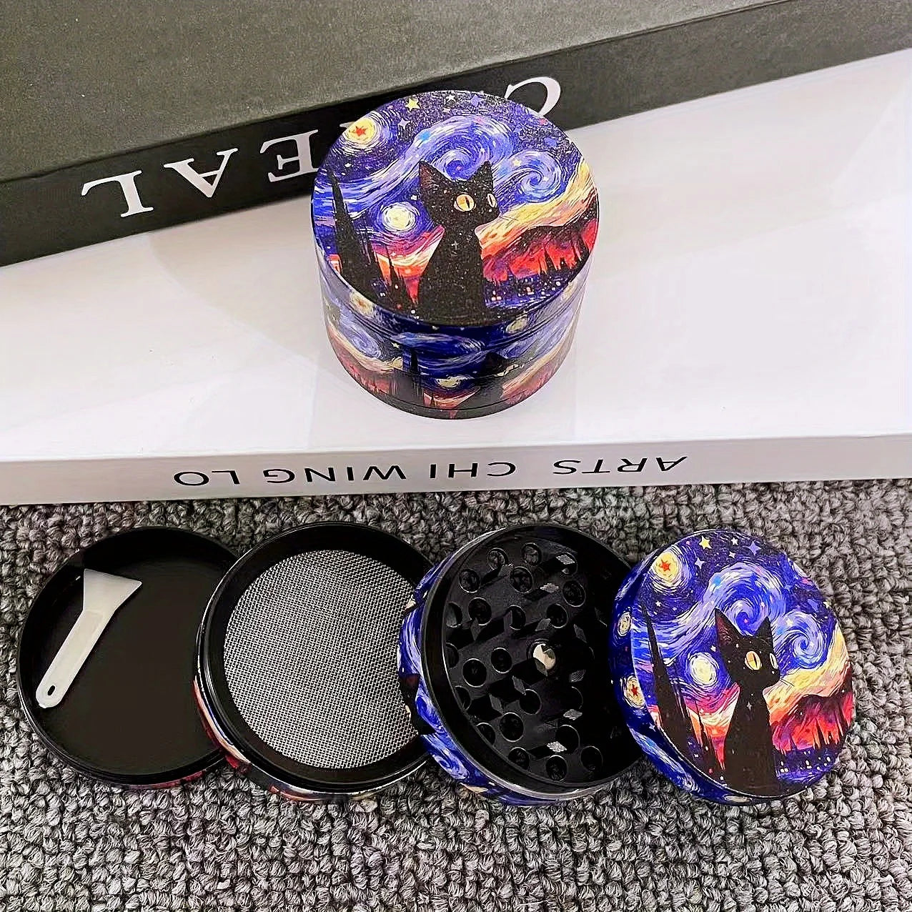 Cat at Night Grinder