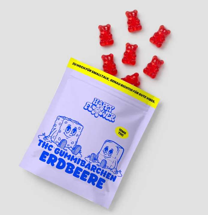 Happy Flower Gummibärchen Erdbeere