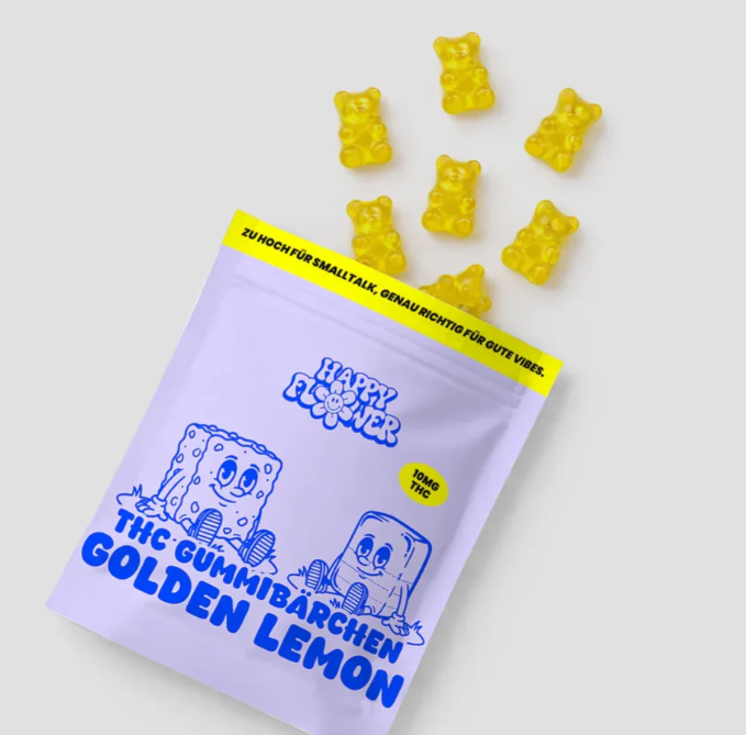 Happy Flower Gummibärchen Golden Lemon