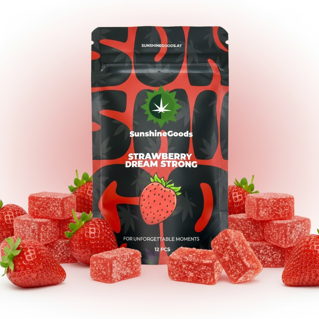 SunshineGoods Hemp Pebbles Strong Strawberry